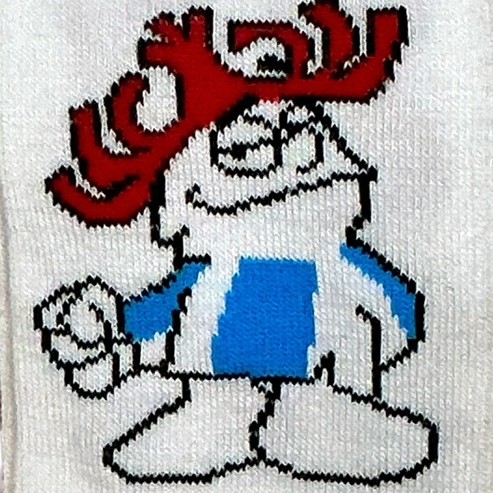 Hawaiian Punch Crew Socks Mens Novelty Funny Print Unisex OS Shoe Size 6-12 New